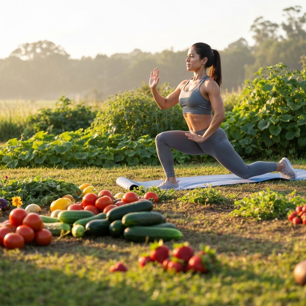 Active healthy lifestyle with sport and balanced diet